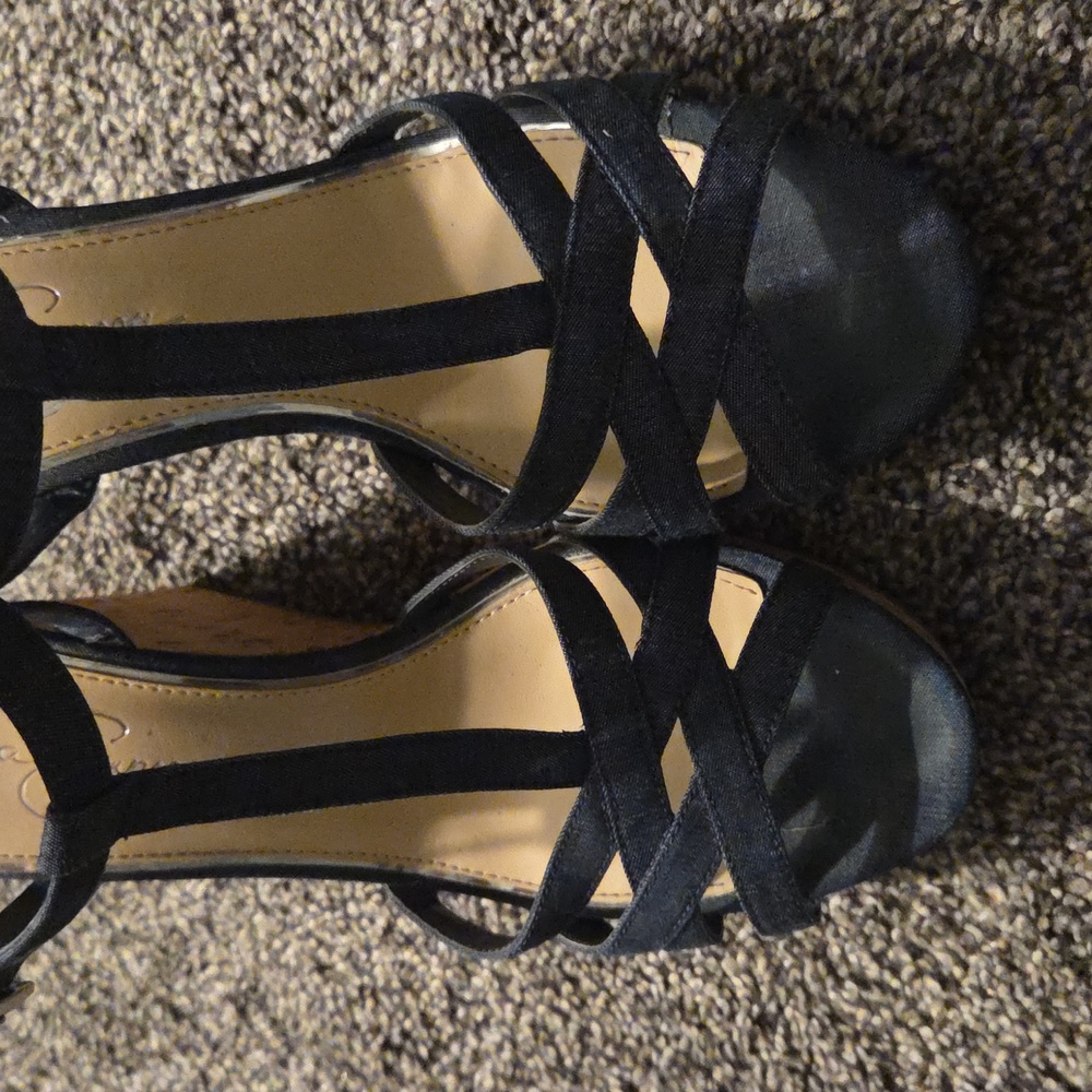 Dark Blue Strappy Women's Sandals